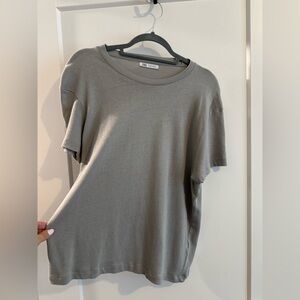 Zara Light Gray Knit Top & brown Zara top